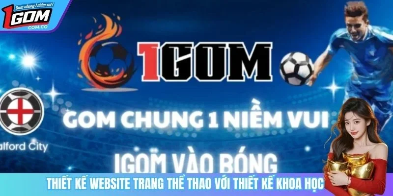 Thiết kế website trang thể thao với thiết kế khoa học